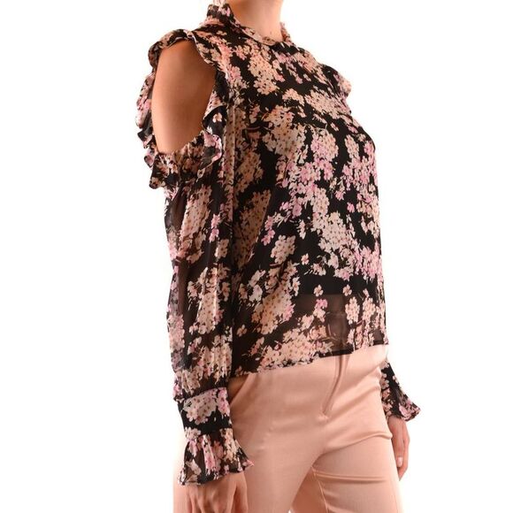 Twinset Floral Ruffle Cold Shoulder Top Women multicolor Blouses